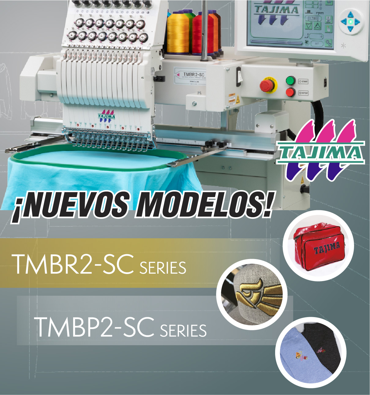 Nuevos modelos TMBP2 y TMBR2 SC Series Tajima